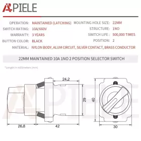 751433235247 APIELE Pack Position Selector Switch Maintained #2