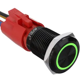 GQ16AF-10EZ APIELE Latching Push Switch Angel Led Waterproof