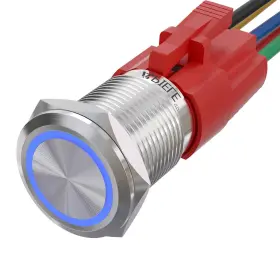GQ16F-11E-12T APIELE Momentary Push Switch Steel Led