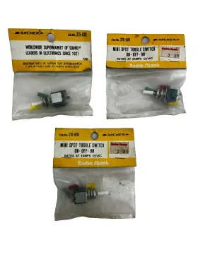 275-0620 ARCHER Radio Submini Center Toggle Switch