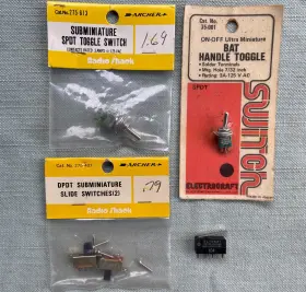 275-613 ARCHER Electrocraft Toggle Slide Switch Spdt Bat