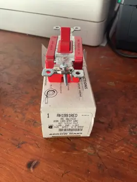 AH1991RED ARROW HART Ac Toggle Switch Amp