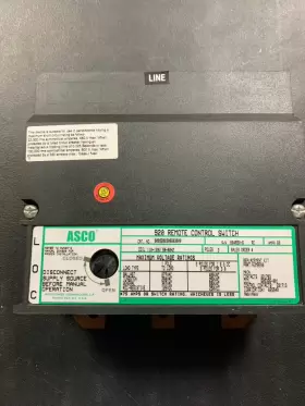 0009200300603000 ASCO Remote Control Switch Coil Pole Amp