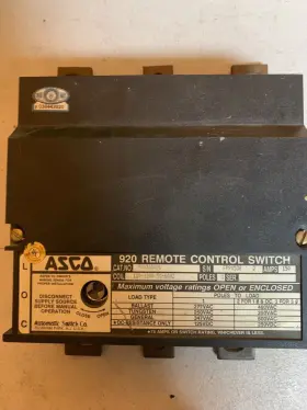 920315031 ASCO Pole Volt Coil Amp Contactor