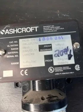 B424B-XFM ASHCROFT Pressure Switch #2