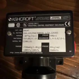 B424T ASHCROFT Pressure Switch Teflon Steel