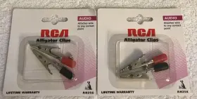A-109 AUDIO ACCESSORIES Rca Alligator Clips Set