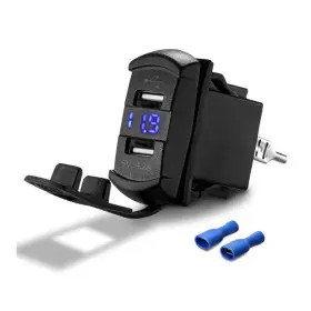 783215264929 AUTOE Utv Atv Car Charger Dual Usb Switch Led Am