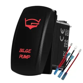 790832620667 BACAUTOPARTS Led Bilge Pump Rocker Switch Wires