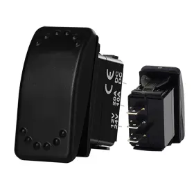 Xld-blank BANDC Waterproof Momentary Rocker Switch Pin Spdt