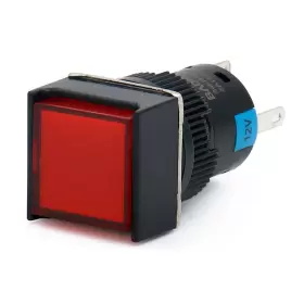 748690714530 BAOMAIN Push Switch Latching Square Cap Led Lamp #3