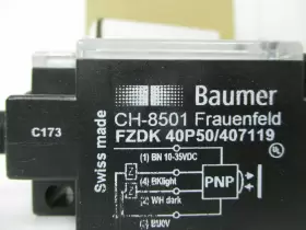 40P50-407119 BAUMER ELECTRIC Sensor Diffuse Fzdk #2