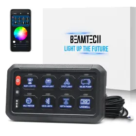 SP-8GANG-APP-RGB BEAMTECH Gang Switch Panel Remote Control