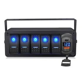 BL-5G1228-PDQC BLLYOGU Rocker Switch Box Spst Qc Usb Charger