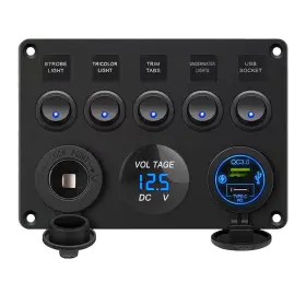 BL-PDQC-1218 BLLYOGU Gang Rocker Switch Panel Usb Charger