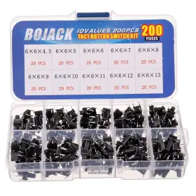769390172284 BOJACK Tactile Pushbutton Switches Varieties