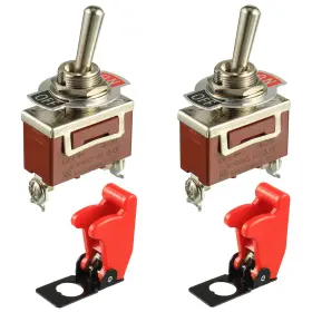 BJ-KN3C101R BOJACK Rocker Toggle Switch Pin Spst Safety Cov