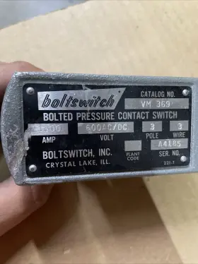 VM369 BOLTED PRESSURE SWITCH Boltswitch Handle #3