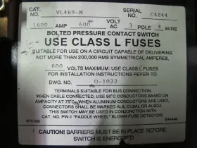 VL469-N BOLTSWITCH Bolted Pressure Contact Switch Amp #2