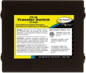 TS30 Go Power Transfer Switch Amp Automatic