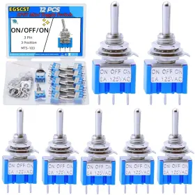 3P3P Mini Toggle Switch Spst Miniature Pin Position Micro