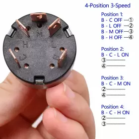 726084360792 Rotary Switch Position Fan Heater #3