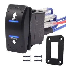 445011463490 BRANDED01 Polarity Reversing Momentary Rocker Up