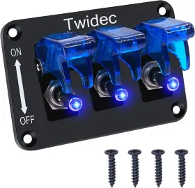 ASW-07DBUBUMZ-BZ BRANDED01 Gang Rocker Toggle Switch Panel Du #2