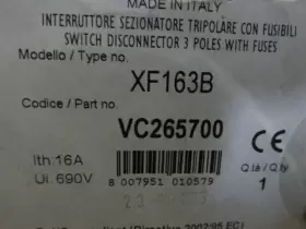 XF163B BREMAS Disconnect Switch #2