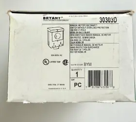 30303D BRYANT Selector Switches