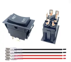 DDD524 BSTENKY Jack Momentary Rocker Switch Reverse Polarity