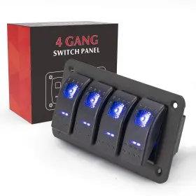 769891720847 BUNKER INDUST Gang Rocker Switch Panel Led Light