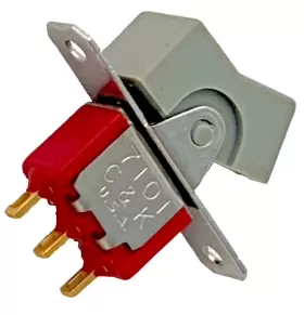 7101 C-K Rocker Switch Spdt Ac Panel Mount Flange Solder #2