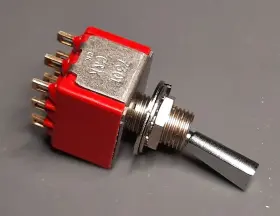 7301-P4-D-Z-Q-E C-K Toggle Switch Flat Bat
