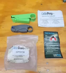 CPT-7538 CABLE PREP Coax Stripper Mini Connectec #3
