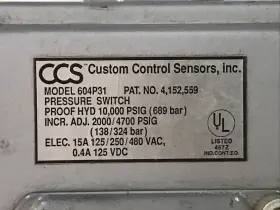 604P31 CCS Pressure Switch #2