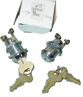 2174-2 CHICAGO LOCK Electric Key Switch Panel Locks Alike Nos