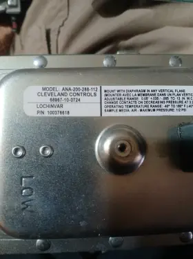DFS-221-199 CLEVELAND CONTROLS Air Pressure Sensing Switch