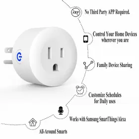 750743533777 CMARS Smart Plug Zigbee Switch Mini Outlet Alexa #2