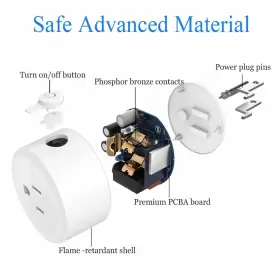 750743533777 CMARS Smart Plug Zigbee Switch Mini Outlet Alexa #3