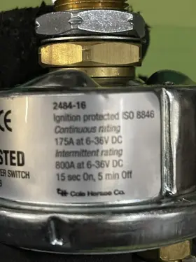 2484-16 COLE HERSEE Littlefuse Marine Disconnect Switch Volts