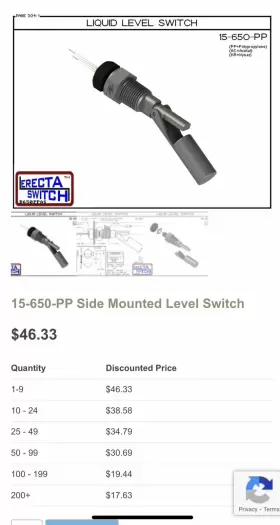 15-650-PP COM-PAC Mount Float Switch #2