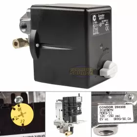 31QC3EMX CONDOR Port Pressure Switch Overload Fnpt