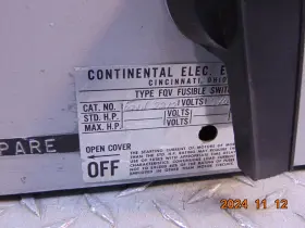 FQVN-2212 CONTINENTAL Fqv Fusible Panelboard Switch #2