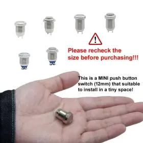 699747626033 COOLAIS Waterproof Push Switch Latching #2