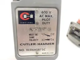 10316H5875C CUTLER-HAMMER Limit Switch Head Screws #2