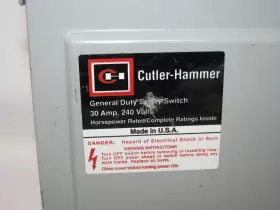 DG221NRB CUTLER-HAMMER Volt Disconnect Safety Switch Amp #2