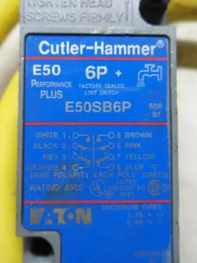 E50SB6P CUTLER-HAMMER Limit Switch Rotary Head