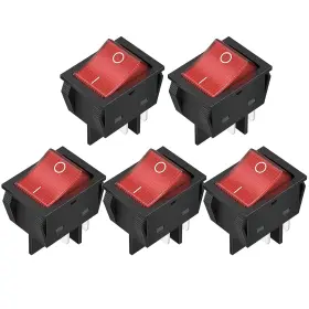 KCD4-5PCS DAIERTEK Rocker Switch Pin Led Toggle Dpst