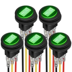 445049114166 DAIERTEK Round Toggle Switch Led Waterproof